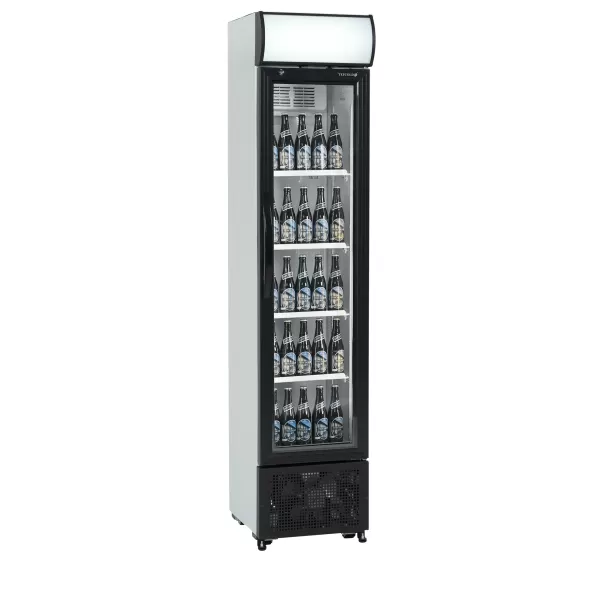 Chladicí skříň prosklené dveře Tefcold FSC 175H