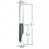 Fréza na hliník stopka 6 mm,65/18 mm Makita D-16988