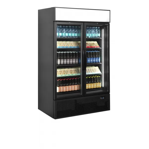 Malá prosklená chladicí skříň Tefcold FSC1200H BLACK