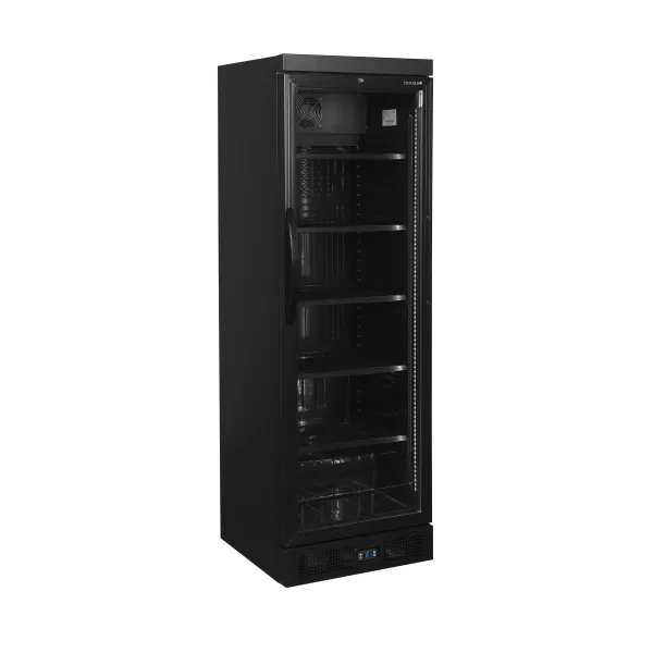 Chladicí skříň prosklené dveře Tefcold CEV 435 BLACK