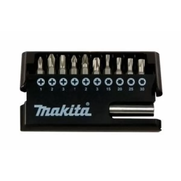 Sada bitů 1/4" 11 ks v plastové krabičce, 12 bal Makita D-30651-12