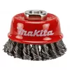 Miskový kartáč z ocelového drátu-splétaný drát 65mm Makita P-04488