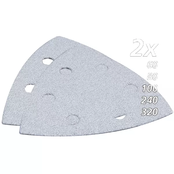 Papír brusný suchý zip 94x94x94mm sada 60, 80, 100, 240, 320, 10ks Makita B-21674