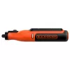 Přímá bruska 7,2V a příslušenství brusných dílů 53 ks, v kufru Black&Decker BCRT8IK