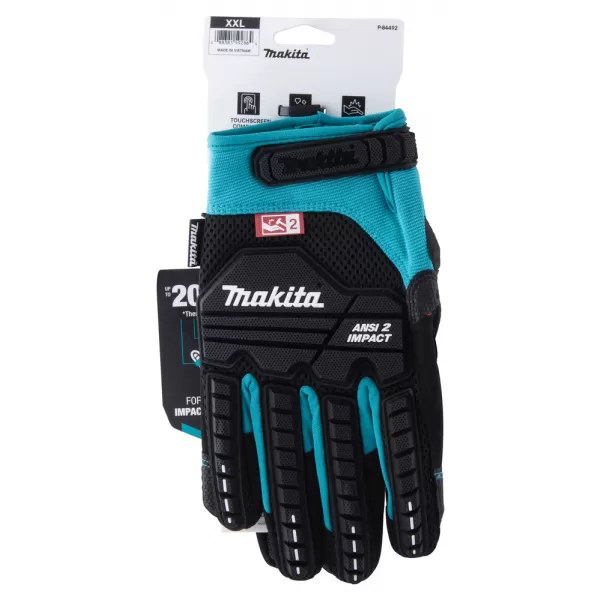Rukavice pracovní antivibrační, impact, velikost XXL/11 Makita P-84492