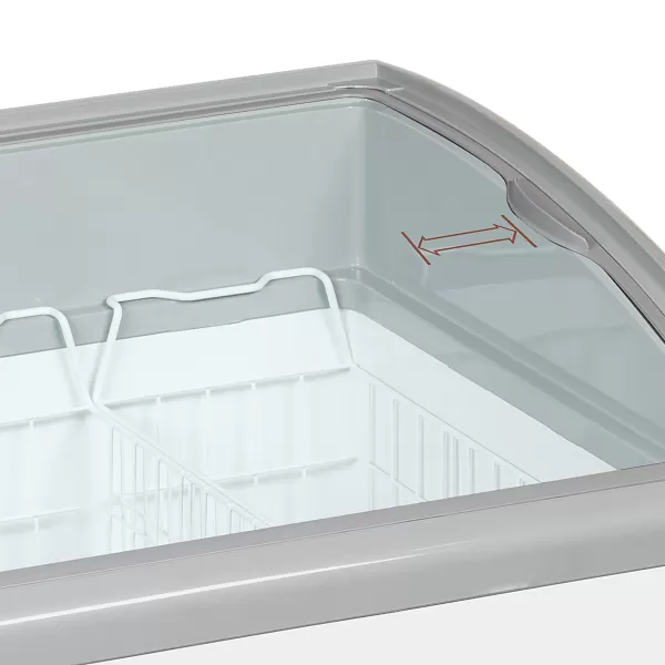 Pultová mraznička prosklené oblé víko Tefcold NIC 501 SCEB