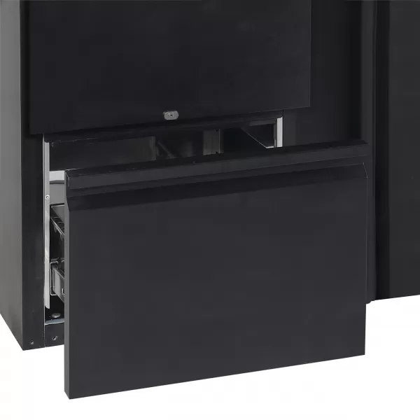 Minibar, plné křídlové dveře, černá Tefcold CBC 410