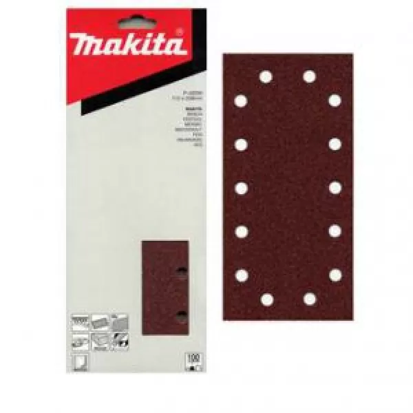Papír brusný suchý zip 115x229mm 14 děr K80, 10ks Makita P-43044