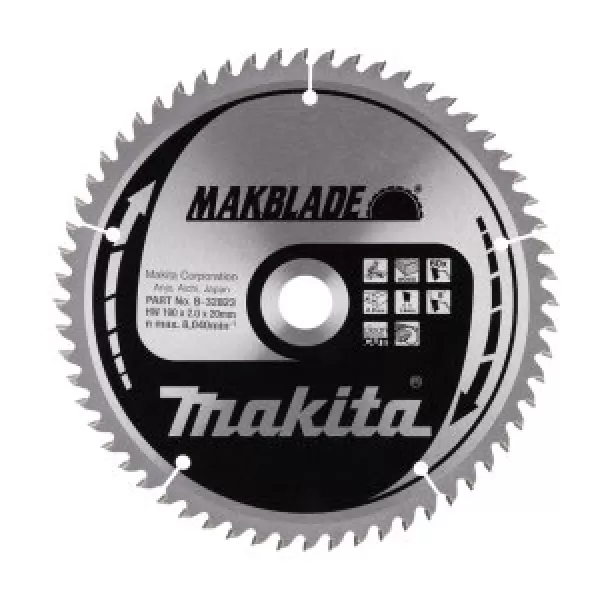 Kotouč pilový dřevo MAKBLADE 190x2x20mm 60Z Makita B-32823