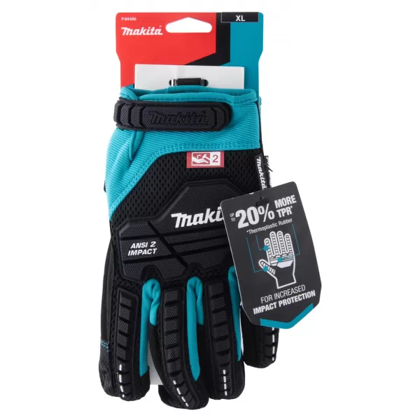 Rukavice pracovní antivibrační, impact, velikost XL/10 Makita P-84486