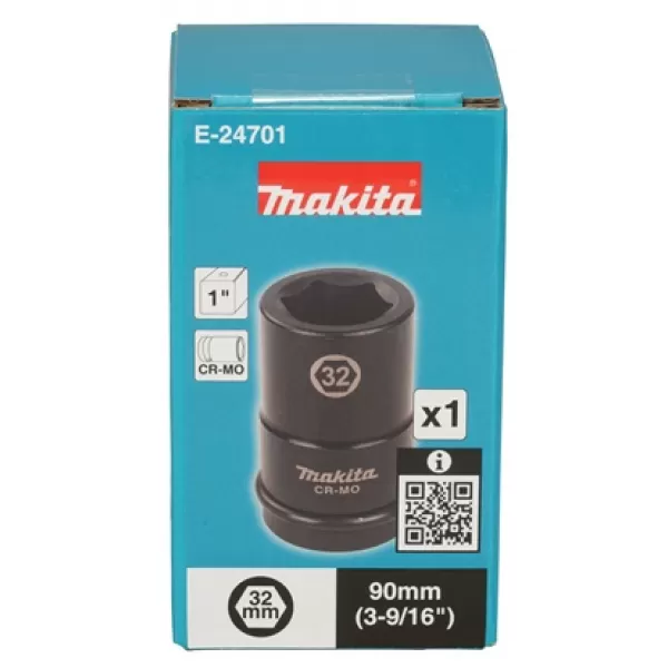 Nástrčný kľúč hlboký 1", štvorcový, 32x90 mm Makita E-24701