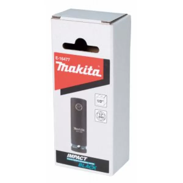 Makita nástrčný kľúč predĺžený 1/2", štvorcový, NÁRAZOVÁ ČIERNA, 17 mm = starý B-52211