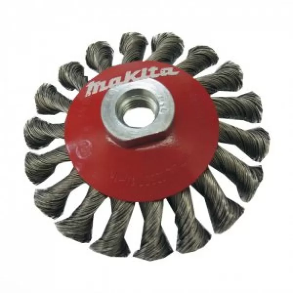 Kuželový kartáč z ocelového drátu-splétaný drát 100mm Makita P-04494