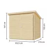 Dřevěná garáž KARIBU FAHRRADGARAGE (38647) natur LG3039