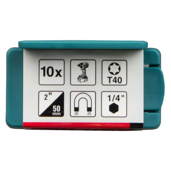 Torzní bit řady Impact Premier (E-form) T40-50mm, 10 ks Makita E-26060