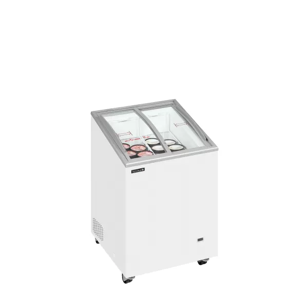 Pultová mraznička prosklené oblé víko Tefcold IC101SCEB LED