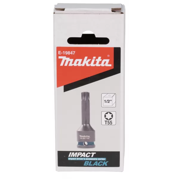 Bit nástrčný 1/2", čtyřhran, IMPACT BLACK, T55 Makita E-19847