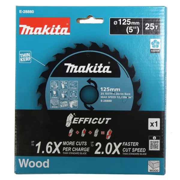 Kotouč pilový dřevo Efficut 125x20mm 25Z Makita E-28880