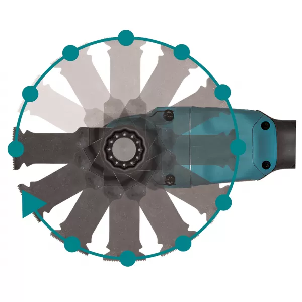 Aku MultiTool s příslušenstvím Li-ion LXT 18V bez aku Makita DTM53ZX1