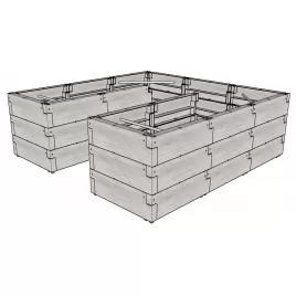 Vyvýšený záhon JUWEL TIMBER ERGOLINE U DEEP LG3134