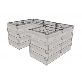 Vyvýšený záhon JUWEL TIMBER ERGOLINE U LG3136