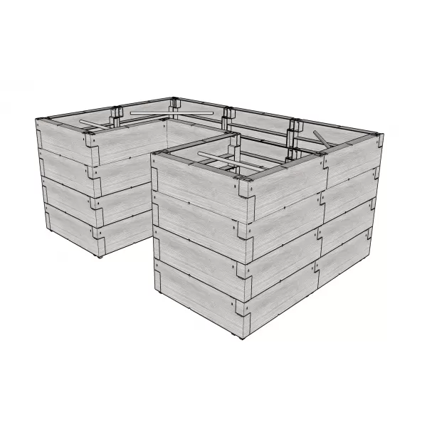 Vyvýšený záhon JUWEL TIMBER ERGOLINE U LG3136