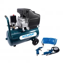 Kompresor olejový 1500 W, 24 l + příslušenství (náhrada za XT2002SET) XTline XT2003SET
