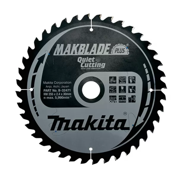 Kotúč pílový drevo MAKBLADEplus 255x2.4x30mm 40Z Makita B-32471