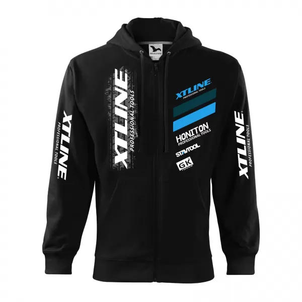 Pánská mikina se zipem černá velikost XL XTline XTPMSZ05CE-XL