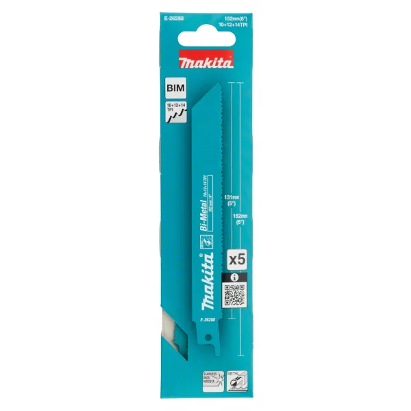 Pilový list BiM 152mm 5ks kov Makita E-26288