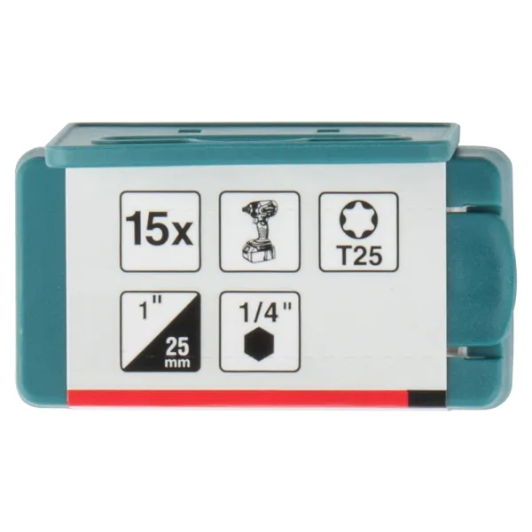 Makita Torzný bit radu Impact Premier (C-form) T25-25mm, 15 ks