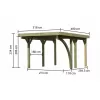 Carport KARIBU CLASSIC 1B 62093 LG3297