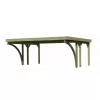 Carport KARIBU CLASSIC 1C 61974 ocelové střešní plechy LG3362
