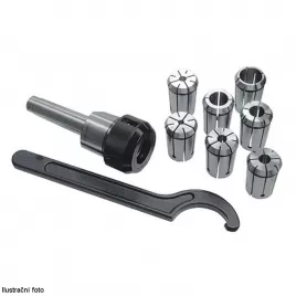 Sada kleštin ER32 3–20 mm 18 ks + kleštinový upínač MK2 / M10 OPTIMUM 3352053