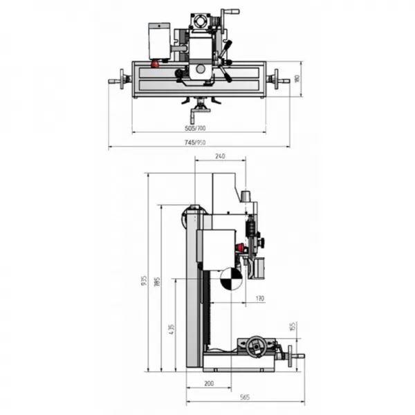 Stolní frézka OPTImill BF 20 Vario
