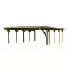 Carport KARIBU CLASSIC 3B 61979 ocelové střešní plechy LG3367