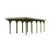 Carport KARIBU CLASSIC 3A 61970 ocelové střešní plechy LG3357