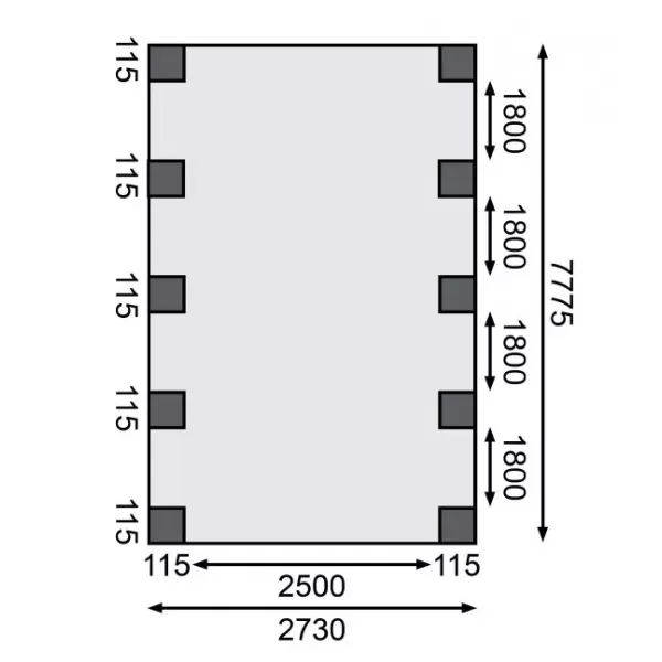 Carport KARIBU CLASSIC 3A 61955 LG3304