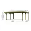 Carport KARIBU CLASSIC 1A 61584 LG3307