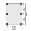 Carport KARIBU CLASSIC 1A 61584 LG3307