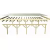 Carport KARIBU CLASSIC 2A 61967 ocelové střešní plechy LG3354
