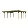 Carport KARIBU CLASSIC 2A 61975 ocelové střešní plechy LG3363