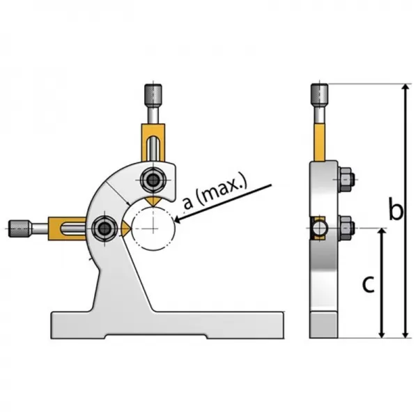Pohyblivá luneta pro soustruh TU 1503 V OPTIMUM 3440210