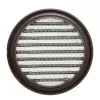 PVC větrací mřížka kruhová s přírubou a síťkou Ø 80 mm, hnědá DALAP 3441
