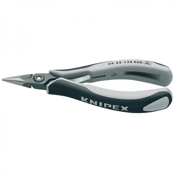 Půlkulaté přesné přidržovací kleště na elektroniku Knipex 34 22 130 ESD