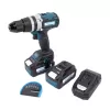 Aku vrtačka s příklepem bezuhlíková 18V 2x5,0 Ah + nabíječka + box XTline XT102805-2B5B
