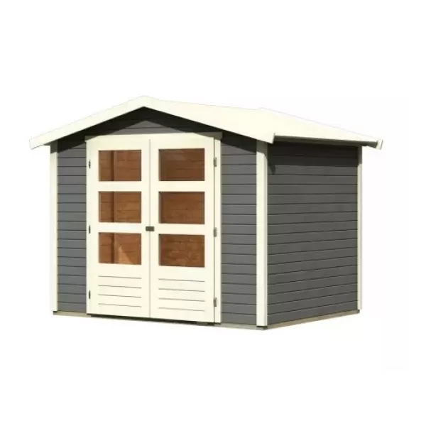 Dřevěný domek KARIBU AMBERG 3 (9222) terragrau LG3505