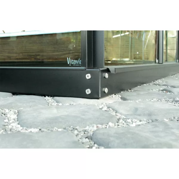 Skleník VITAVIA URANUS 6700 čiré sklo 3 mm černý LG3560