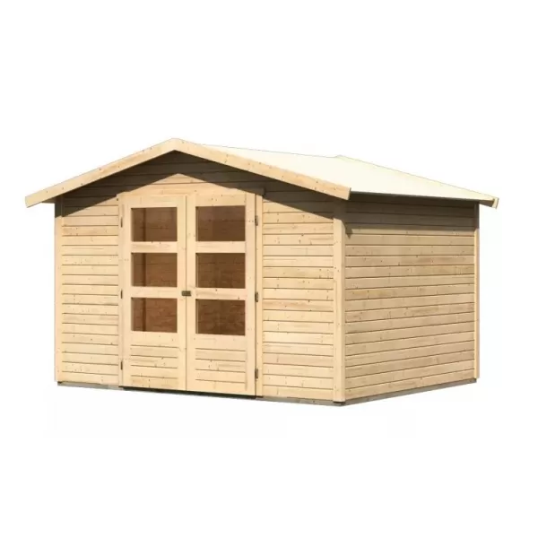 Dřevěný domek KARIBU AMBERG 5 (23600) natur LG3509