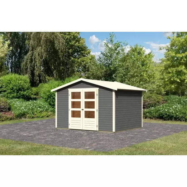 Dřevěný domek KARIBU AMBERG 4 (9223) terragrau LG3507
